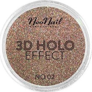 NeoNail NEONAIL_3D Holo Effect pyłek do paznokci Peach 2g 1