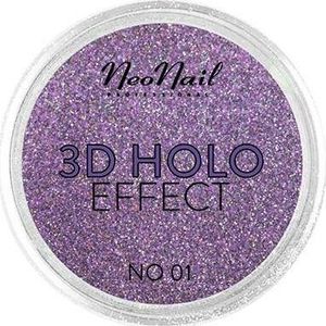 NeoNail NEONAIL_3D Holo Effect pyłek do paznokci Rose 2g 1
