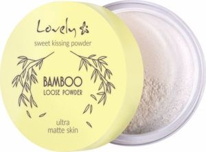 Lovely LOVELY_Sweet Kissing Powder Bamboo Loose Powder Ultra Matte Ultra Matte Skin transparentny matujący puder bambusowy do twarzy 5,5g 1