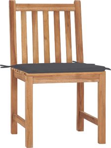 vidaXL Krzesła ogrodowe z poduszkami, 2 szt., lite drewno tekowe (3062916) 2