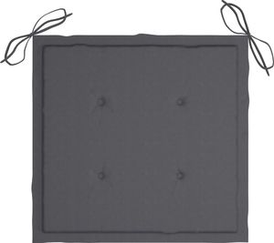 vidaXL Krzesła ogrodowe z poduszkami, 2 szt., lite drewno tekowe (3062916) 8