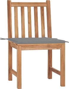 vidaXL Krzesła ogrodowe z poduszkami, 2 szt., lite drewno tekowe (3062917) 2