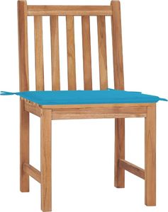 vidaXL Krzesła ogrodowe z poduszkami, 2 szt., lite drewno tekowe (3062920) 2