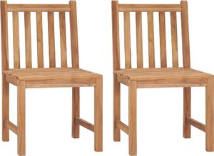 vidaXL Krzesła ogrodowe z poduszkami, 2 szt., lite drewno tekowe (3062920) 3