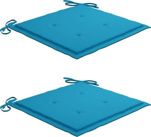 vidaXL Krzesła ogrodowe z poduszkami, 2 szt., lite drewno tekowe (3062920) 6