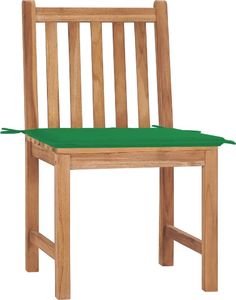 vidaXL Krzesła ogrodowe z poduszkami, 2 szt., lite drewno tekowe (3062921) 2