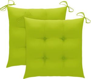 vidaXL Krzesła ogrodowe z poduszkami, 2 szt., lite drewno tekowe (3062942) 7