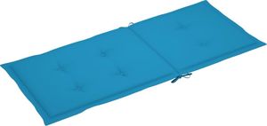 vidaXL Poduszki na krzesła ogrodowe, 6 szt. niebieskie 120x50x4 cm (314108) 2