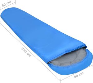 vidaXL Lekkie śpiwory, 2 szt., niebieskie, 15, 850 g (92605) 8