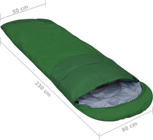 vidaXL Lekkie śpiwory, 2 szt., zielone, 15, 850 g (92609) 8