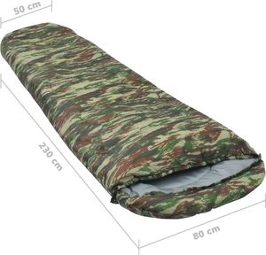 vidaXL Lekki śpiwór, moro, 15, 850 g (92612) 7