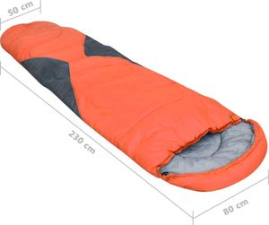 vidaXL Śpiwór pomarańczowy, 5, 1400 g (92615) 7