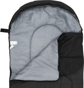 vidaXL Śpiwór czarny, 10, 1000 g (92627) 5