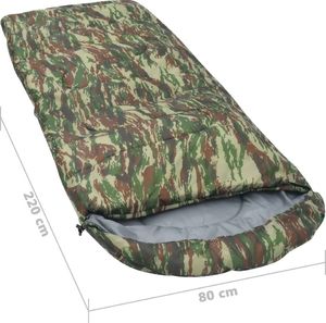 vidaXL Śpiwór moro, 10, 1000 g (92628) 7