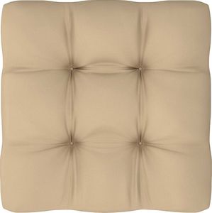 vidaXL Poduszka na sofę z palet, beżowa 60x60x12 cm (314380) 1