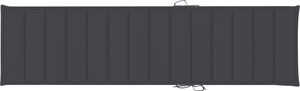 vidaXL Poduszka na leżak, antracytowa, 200x50x4cm tkanina (314188) 2