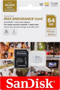Karta SanDisk Max Endurance MicroSDXC 64 GB Class 10 UHS-I/U3 V30 (SDSQQVR-064G-GN6IA) 2