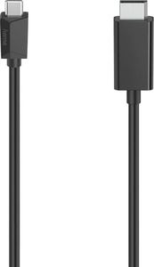 Kabel USB Hama USB-C - DisplayPort 1.5 m Czarny (002007170000) 1