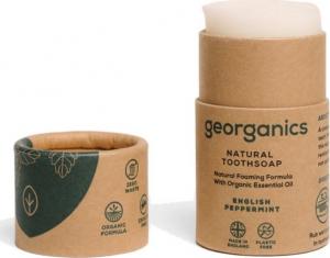 Georganics Mydło do czyszczenia zębów, English Peppermint, 60 ml 1