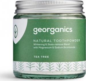 Georganics Proszek do czyszczenia zębów, Tea Tree, 120 ml 1