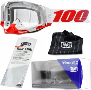 100% Gogle 100% RACECRAFT 2 ST-KITH (Szyba Przezroczysta Anti-Fog, LT 88%-92% + 10 Zrywek) (NEW) 3