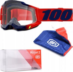 100% Gogle 100% ACCURI 2 KEARNY (Szyba Przezroczysta Anti-Fog, LT 88%-92%) (NEW) 3