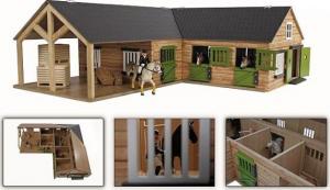 Hipo Stajnia dla koni 4 boxy Myjnia 68x77x27cm 3