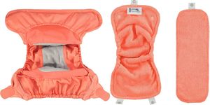 Close Caboo Otulacz, pieluszka wielorazowa V2 Coral z wkładem babusowym 3-16 kg, 1 szt. 3
