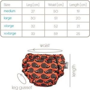 Close Caboo Close, Majtki treningowe szybkoschnące na noc, Round the Garden, 2XL 4