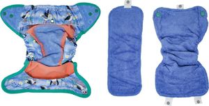 Close Caboo Otulacz, pieluszka wielorazowa Pop-in AIO Blue Puffin z napami 4.5-16 kg, 1 szt. 3