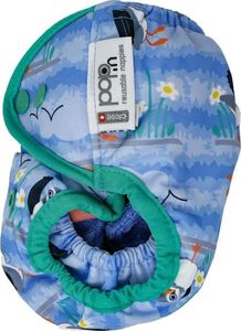 Close Caboo Otulacz, pieluszka wielorazowa Pop-in AIO Blue Puffin z napami 4.5-16 kg, 1 szt. 4