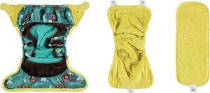 Close Caboo Otulacz, pieluszka wielorazowa V2 Bear z wkładem babusowym 3-16 kg, 1 szt. 3