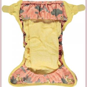 Close Caboo Otulacz, pieluszka wielorazowa V2 Cheetah z wkładem babusowym 3-16 kg, 1 szt. 3