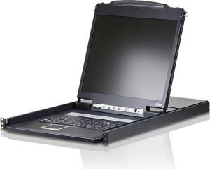 Przełącznik Aten ATEN CL1308N-ATA-AG ATEN KVM 8 port LCD 19 + keyboard + touchpad PS/2 or USB, 1U 19 Rack 1