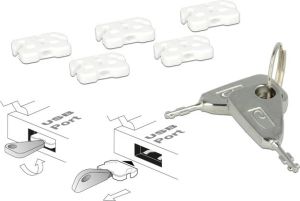 Delock Zestaw blokad USB (20648) 1