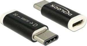 Adapter USB Delock USB-C - microUSB Czarny  (65678) 1