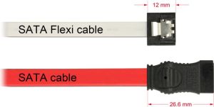 Delock SATA - SATA, 0.3m, Biały (83831) 2
