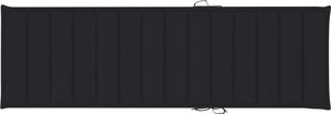 vidaXL Poduszka na leżak, czarna, 200x60x4 cm, tkanina (314210) 2