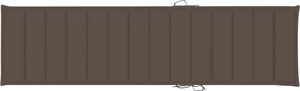 vidaXL Poduszka na leżak, kolor taupe, 200x50x4 cm, tkanina (314196) 2