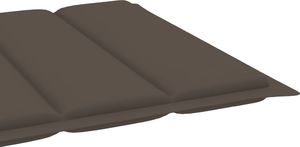 vidaXL Poduszka na leżak, kolor taupe, 200x50x4 cm, tkanina (314196) 4