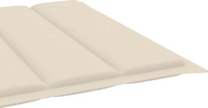 vidaXL Poduszka na leżak, kremowa, 200x60x4 cm, tkanina (314205) 3