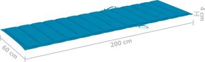 vidaXL Poduszka na leżak, niebieska, 200x60x4 cm, tkanina (314207) 5