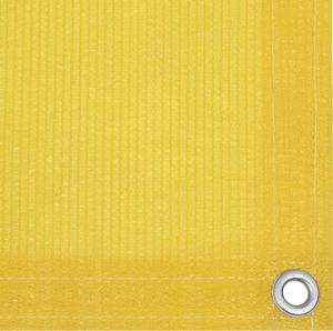 vidaXL Parawan balkonowy, żółty, 75x600 cm, HDPE 3