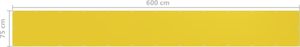 vidaXL Parawan balkonowy, żółty, 75x600 cm, HDPE 5