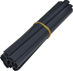 vidaXL Osłony na ogrodzenie, 4 szt., PVC, 35x0,19 m, ciemnoszare, mat 7