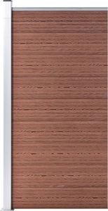 vidaXL Panel ogrodzeniowy z WPC, 95x186 cm, brązowy 1