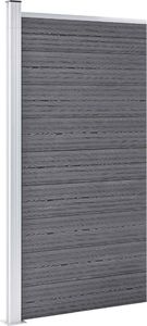 vidaXL Panel ogrodzeniowy z WPC, 95x186 cm, szary 2