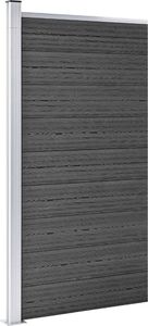 vidaXL Panel ogrodzeniowy z WPC, 95x186 cm, czarny 2