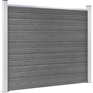 vidaXL Panel ogrodzeniowy z WPC, 180x146 cm, szary 2