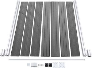 vidaXL Panel ogrodzeniowy z WPC, 180x146 cm, szary 4